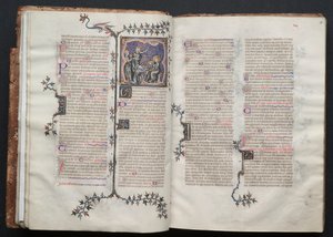 Das Gotha Missale: Fol. 17v, Die Anbetung der Heiligen Drei Könige