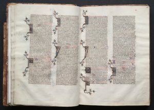 Das Gotha Missale: Fol. 22v, Text, ca. 1375 von Master of the Boqueteaux