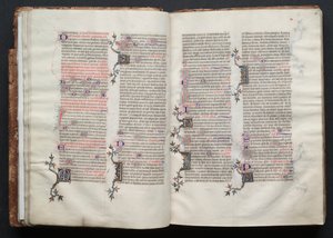 Das Gotha-Missale: Fol. 25r, Text, ca. 1375 von Master of the Boqueteaux