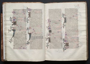 Das Gotha-Missale: Fol. 28r, Text, ca. 1375 von Master of the Boqueteaux