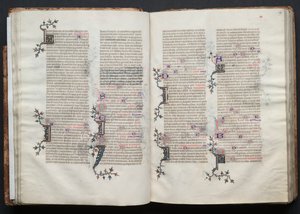 Das Gotha-Missale: Fol. 29r, Text, ca. 1375 von Master of the Boqueteaux
