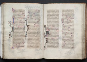 Das Gotha Missale: Fol. 70r, Text, um 1375 von Master of the Boqueteaux