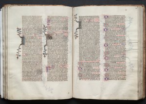 Das Gotha Missale: Fol. 73r, Text, um 1375