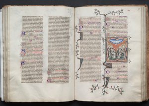 Das Gotha-Missale: Fol 79r, Pfingsten, ca. 1375