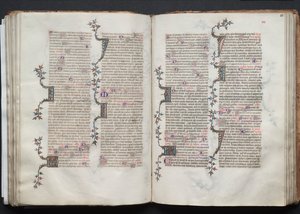 Das Gotha Missale: Fol. 81r, Text, ca. 1375 von Master of the Boqueteaux