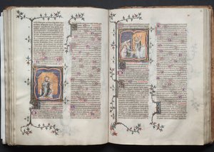 Das Gotha-Missale: Fol. 83r, Corpus Domini, ca. 1375 von Master of the Boqueteaux