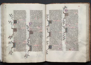 Das Gotha Missale: Fol. 88r, Text, ca. 1375 von Master of the Boqueteaux