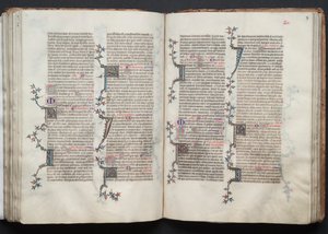 Das Gotha Missale: Fol. 97r, Text, ca. 1375 von Master of the Boqueteaux