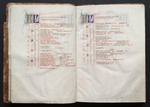 Das Gotha Missale: Fol. 9r, Text (ca. 1375) von Master of the Boqueteaux