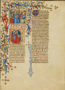 Allerheiligen; Initiale E: Heiliger Andreas von Master of the Brussels Initials