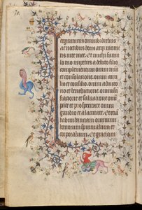 Stundenbuch von Karl dem Edlen, König von Navarra (1361-1425): fol. 15v, Text von Master of the Brussels Initials and Associates