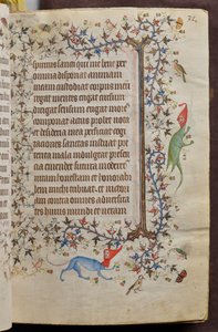 Stundenbuch von Karl dem Edlen, König von Navarra (1361-1425): fol. 16r, Text von Master of the Brussels Initials and Associates