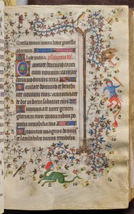 Stundenbuch von Karl dem Edlen, König von Navarra (1361-1425): fol. 45r, Text von Master of the Brussels Initials and Associates