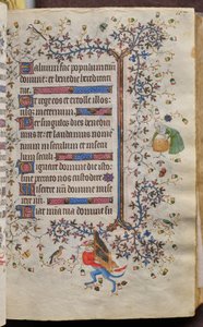Stundenbuch von Karl dem Edlen, König von Navarra (1361-1425): fol. 54r, Text von Master of the Brussels Initials and Associates