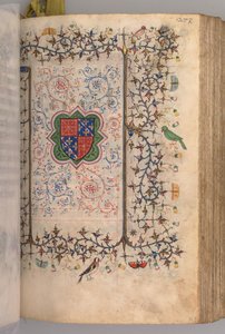 Stunden von Charles dem Edlen, König von Navarra 1361-1425: fol. 137r, Wappen..., um 1405