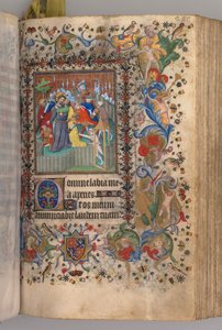 Stundenbuch von Karl dem Edlen, König von Navarra 1361-1425: fol. 144r, Verrat an Christus, ca. 1405