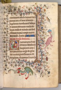Stundenbuch von Karl dem Edlen, König von Navarra 1361-1425: fol. 17a, Text, ca. 1405