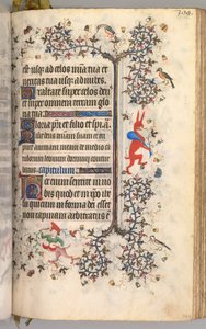 Stundenbuch von Karl dem Edlen, König von Navarra 1361-1425: fol. 194r, Text, um 1405 von Master of the Brussels Initials and Associates