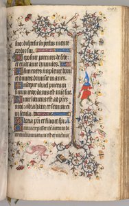 Stunden von Karl dem Edlen, König von Navarra 1361-1425: fol. 196r, Text, ca. 1405 von Master of the Brussels Initials and Associates