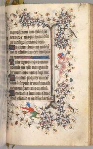 Stundenbuch von Charles dem Edlen, König von Navarra 1361-1425: fol. 199r, Text, um 1405 von Master of the Brussels Initials and Associates