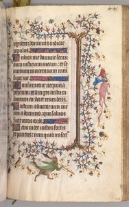 Stundenbuch von Karl dem Edlen, König von Navarra 1361-1425: fol. 215r, Text, um 1405 von Master of the Brussels Initials and Associates
