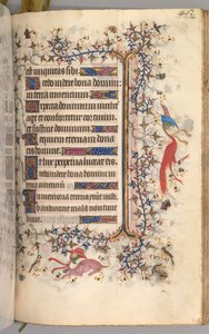 Stundenbuch von Karl dem Edlen, König von Navarra 1361-1425: fol. 225r, Text, um 1405 von Master of the Brussels Initials and Associates