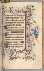 Stundenbuch von Charles dem Edlen, König von Navarra 1361-1425: fol. 226r, Text, um 1405 von Master of the Brussels Initials and Associates