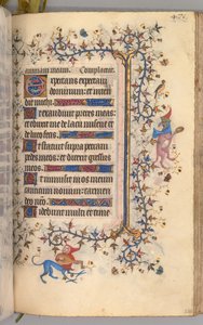 Stundenbuch von Karl dem Edlen, König von Navarra 1361-1425: fol. 230r, Text, um 1405 von Master of the Brussels Initials and Associates