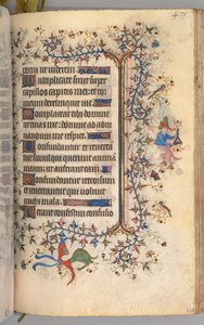 Stundenbuch von Charles dem Edlen, König von Navarra 1361-1425: fol. 232r, Text, ca. 1405