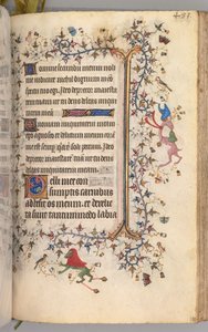 Stundenbuch von Karl dem Edlen, König von Navarra 1361-1425: fol. 236r, Text, um 1405 von Master of the Brussels Initials and Associates
