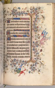 Stundenbuch von Karl dem Edlen, König von Navarra 1361-1425: fol. 239r, Text, um 1405 von Master of the Brussels Initials and Associates
