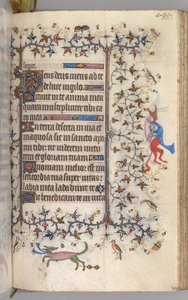 Stundenbuch von Karl dem Edlen, König von Navarra 1361-1425: fol. 244r, Text, ca. 1405 von Master of the Brussels Initials and Associates