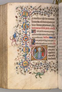 Stundenbuch von Karl dem Edlen, König von Navarra 1361-1425: fol. 263r, St. Peter, um 1405