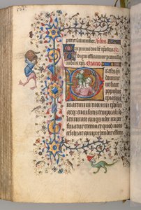 Stundenbuch von Karl dem Edlen, König von Navarra 1361-1425, fol. 277v, St. Christophorus, um 1405