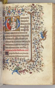 Stundenbuch von Charles dem Edlen, König von Navarra 1361-1425, fol. 279r, St. Basins, ca. 1405 von Master of the Brussels Initials and Associates