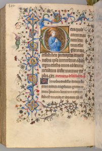 Stundenbuch von Karl dem Edlen, König von Navarra 1361-1425, fol. 291v, Text, ca. 1405 von Master of the Brussels Initials and Associates