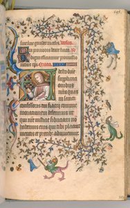Stundenbuch von Karl dem Edlen, König von Navarra 1361-1425, fol. 292r, St. Fiacre, ca. 1405
