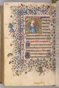 Stundenbuch von Karl dem Edlen, König von Navarra 1361-1425, fol. 298v, St. Lucia, um 1405 von Master of the Brussels Initials and Associates