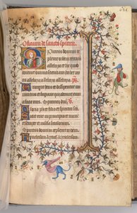 Stundenbuch von Karl dem Edlen, König von Navarra, fol. 307r, Büste Christi