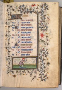 Stundenbuch von Karl dem Edlen, König von Navarra 1361-1425: fol. 6r, Juni, um 1405