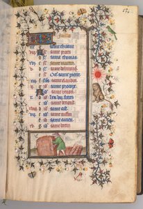 Stundenbuch von Karl dem Edlen, König von Navarra 1361-1425: fol. 7r, Juli, ca. 1405