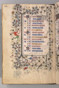 Stundenbuch von Karl dem Edlen, König von Navarra 1361-1425: fol. 7v, Juli, um 1405 von Master of the Brussels Initials and Associates