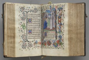 Stundenbuch von Charles dem Edlen, König von Navarra 1361-1425: fol. 82v, Text, ca. 1405