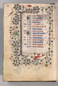 Stundenbuch von Karl dem Edlen, König von Navarra 1361-1425: fol. 9v, September, ca. 1405
