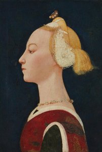 Porträt einer Frau, wahrscheinlich 1450er Jahre von Master of the Castello Nativity