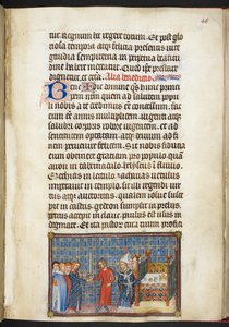 Der König übergibt das Schwert an den Seneschall (Herzog von Anjou), aus dem 