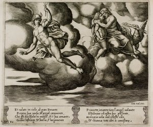Cupid bittet Jupiter um Gnade für Psyche
