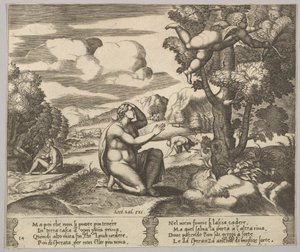Tafel 14: Amor flieht vor Psyche, aus 