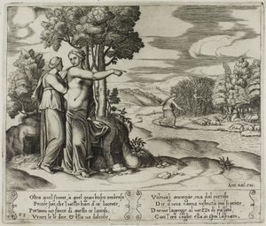 Psyche auf der Suche nach der goldenen Wolle von Master of the Die