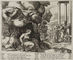 Zephyr trägt Psyche in einen verzauberten Palast von Master of the Die